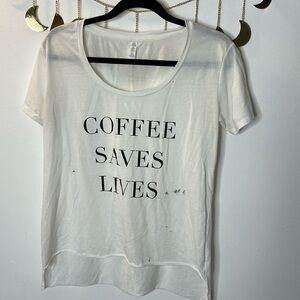 Coffee Saves Lives Graphic Tee M